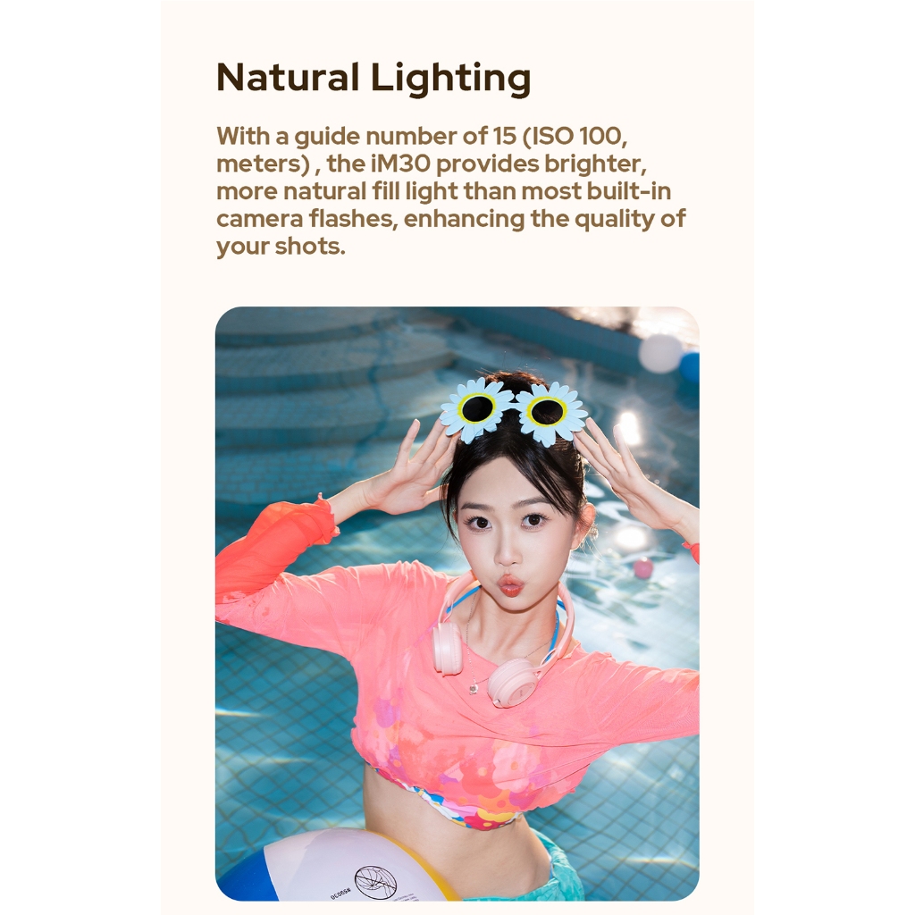 Godox IM30 iFlash Camera แฟลช Small Build Bright Field
