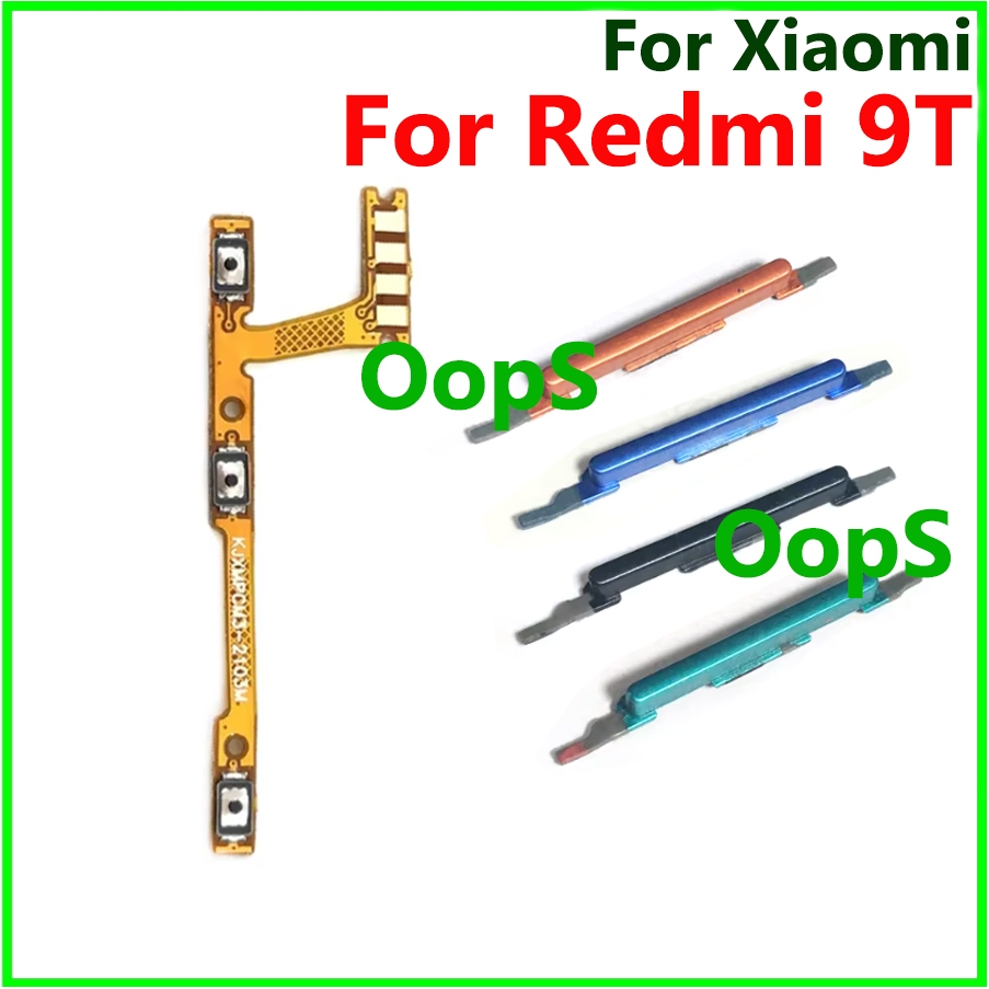 สําหรับ Redmi 9T สําหรับ Xiaomi Poco M3 Volume Power ปุ่ม Flex On Off ปุ่มด้านข้าง Flex Ribbon Cable