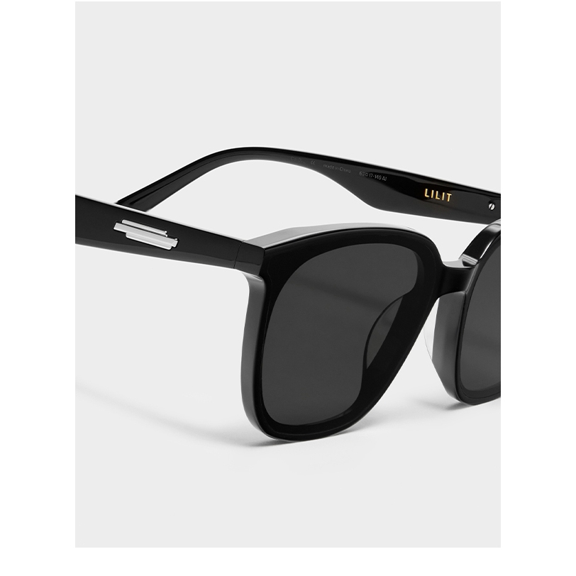 Lilit Square Acetate Flatba Frame พร้อมโค้งโค้งมนนุ่มแว่นกันแดดอเนกประสงค์รอบด้านพร้อมป้องกันรังสียูวี 99.9%