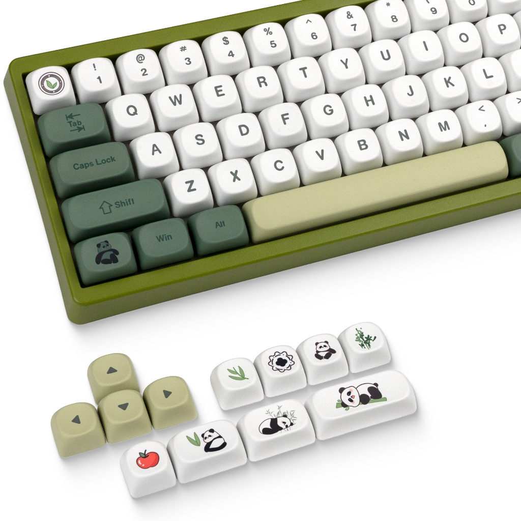 Xvx Panda Bear MOA Profile Double-Shot PBT Keycap Set 143 คีย์
