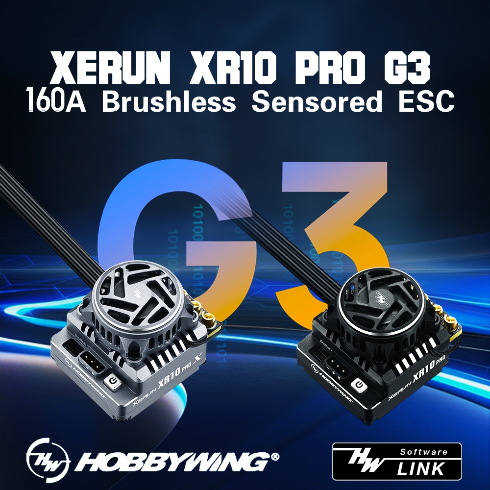 HOBBYWING XeRun XR10 Pro G3 G3X 160A เซ็นเซอร์แบบไม่มีแปรง ESC สําหรับ 1/10 RC รุ่น Touring รถ Buggy Drift Racing MST RALLO 3RACING