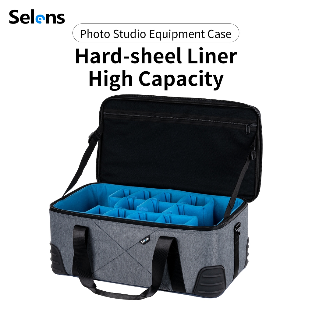 Selens ใหม่ล่าสุดกันน้ําซิป Store Bag Case กระเป๋ากล้อง Hard-sheel Liner ความจุสูงเลนส์กล้องกระเป๋าอุปกรณ์ถ่ายภาพ