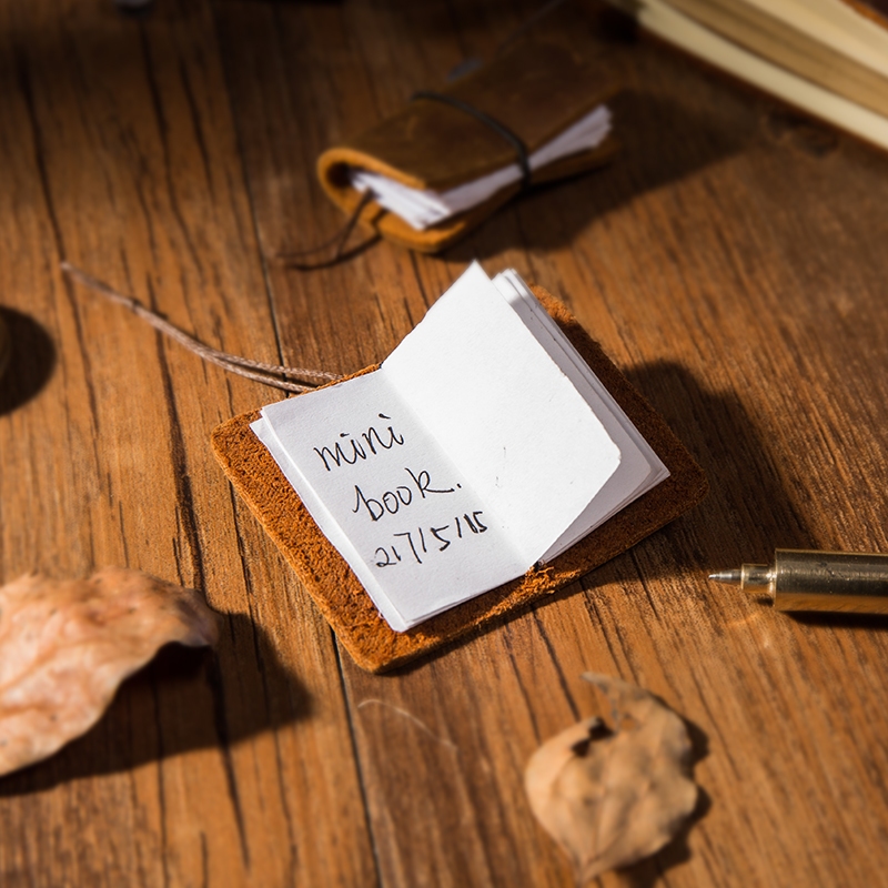 Vintage Handmade หนังโน้ตบุ๊ค Mini Pocket Notepad To Do List แบบพกพาไดอารี่สมุดบันทึก Planner Schedule Organizer Kawaii เครื่องเขียน ราคา ถูกที่สุด ดีลบีเคเค แกลเลอรีภาพที่ 6
