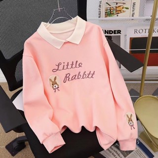 พร้อมสต็อกเสื้อกันหนาวฤดูใบไม้ร่วงของเด็กผู้หญิงโปโลคอปกสบาย…