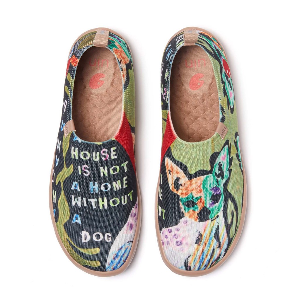 UIN Toledo I รองเท้าท่องเที่ยวสี รูปแบบสัตว์เลี้ยง-Chihuahua