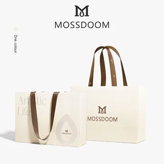 MOSSDOOMถุงกระดาษของขวัญพรีเมี่ยมที่เรียบง่ายและมีสไตล์