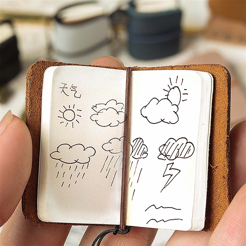 Vintage Handmade หนังโน้ตบุ๊ค Mini Pocket Notepad To Do List แบบพกพาไดอารี่สมุดบันทึก Planner Schedule Organizer Kawaii เครื่องเขียน ราคา ถูกที่สุด ดีลบีเคเค แกลเลอรีภาพที่ 5
