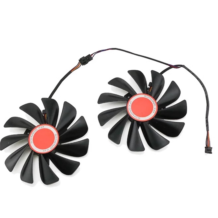 Cf1010u12s 95 มม.RX580 RX590 GME GPU การ์ด Cooler พัดลมสําหรับ XFX RX 590 580 VGA การ์ด Cooling