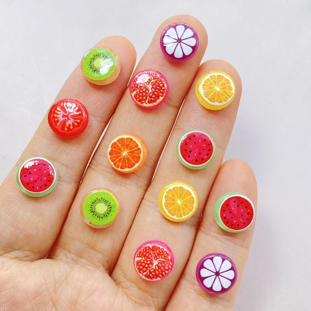 30ชิ้น3ง น่ารักมินิผสมรอบผลไม้ชุดแตงโม,สีส้ม,มะเขือเทศเรซิ่นเสน่ห์-แบนกลับเล็บตกแต่ง,สมุดตกแต่งและสติ๊กเกอร์แต่งงาน,งานฝีป