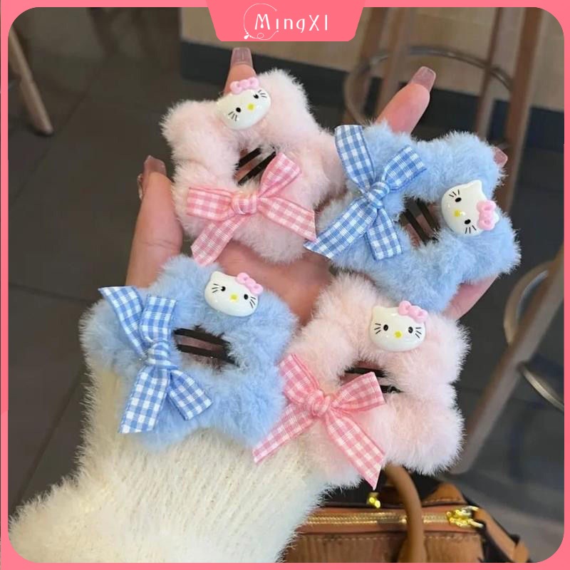 ตุ๊กตาน่ารัก เคที แมวกิ๊บหญิงดาวเรียบคลิปด้านข้างหวาน BB กิ๊บอุปกรณ์ผม