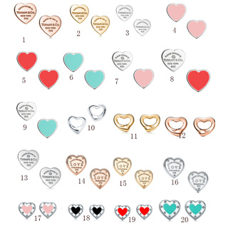 Tiffanyyy Collection ต่างหูสตั๊ดผู้หญิงรูปหัวใจ