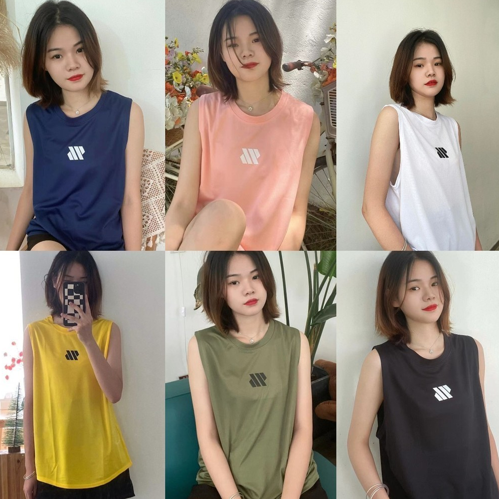 【ส่งไวจากไทย】สีทึบ ขนาดใหญ่ กีฬา เสื้อกั๊ก หญิง ฤดูร้อน นางแบบบาง ๆ ระบายอากาศได้ หลวม การแข่งขันทั้งหมด เวลาว่าง เสื้อผ้าโยคะวิ่งและออกกำลังกาย การสวมใส่ด้านนอก