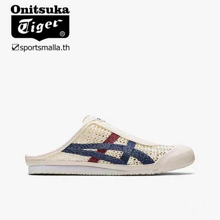 Onitsuka Mexico 66 SABOT ฤดูใบไม้ผลิฤดูร้อนรองเท้าแตะรองเท้าแตะผู้ชายผู้หญิง 1183C123-103