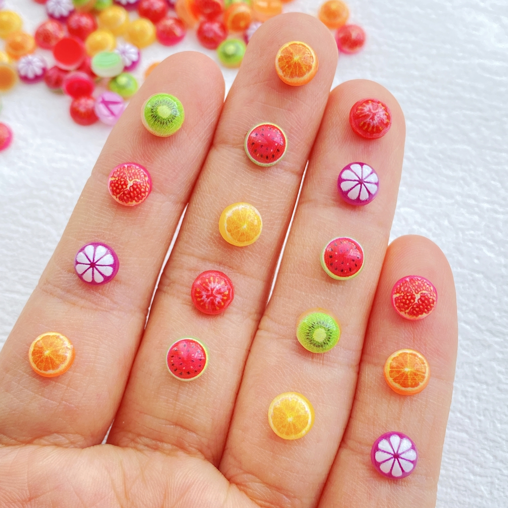 50ชิ้น3ง น่ารักมินิผสมรอบผลไม้ชุดแตงโม,สีส้ม,มะเขือเทศเรซิ่นเสน่ห์-แบนกลับเล็บตกแต่ง,สมุดตกแต่งและสติ๊กเกอร์แต่งงาน,งานฝีป