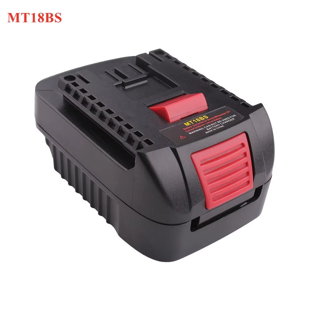อะแดปเตอร์แบตเตอรี่สำหรับการแปลงแบตเตอรี่ลิเธียม MAKITA 18V อะแดปเตอร์เครื่องมือไฟฟ้าไร้สายแบตเตอรี่ลิเธียม 18V ของ Bosch