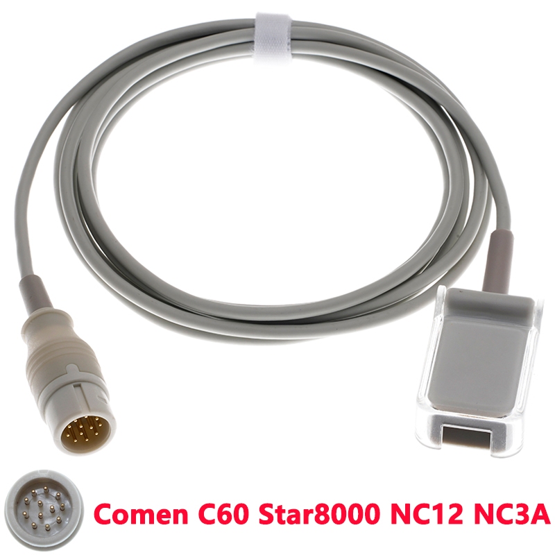 Spo2 Sensor Extension Cable ใช้งานร่วมกับ Comen C60 Star8000 NC12 NC3A Monitor to DB9 Plug Adapter ส