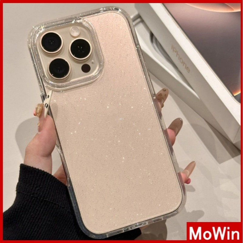 Movin - เคส iPhone 16 Pro Max iPhone 11 แบบใสแวววาวสุดสดใส เคส TPU นิ่มสีชมพูแวววาวสวยงาม เข้ากันได้กับ iPhone 15 14 13 12 Pro max XS XR 7 8 Plus