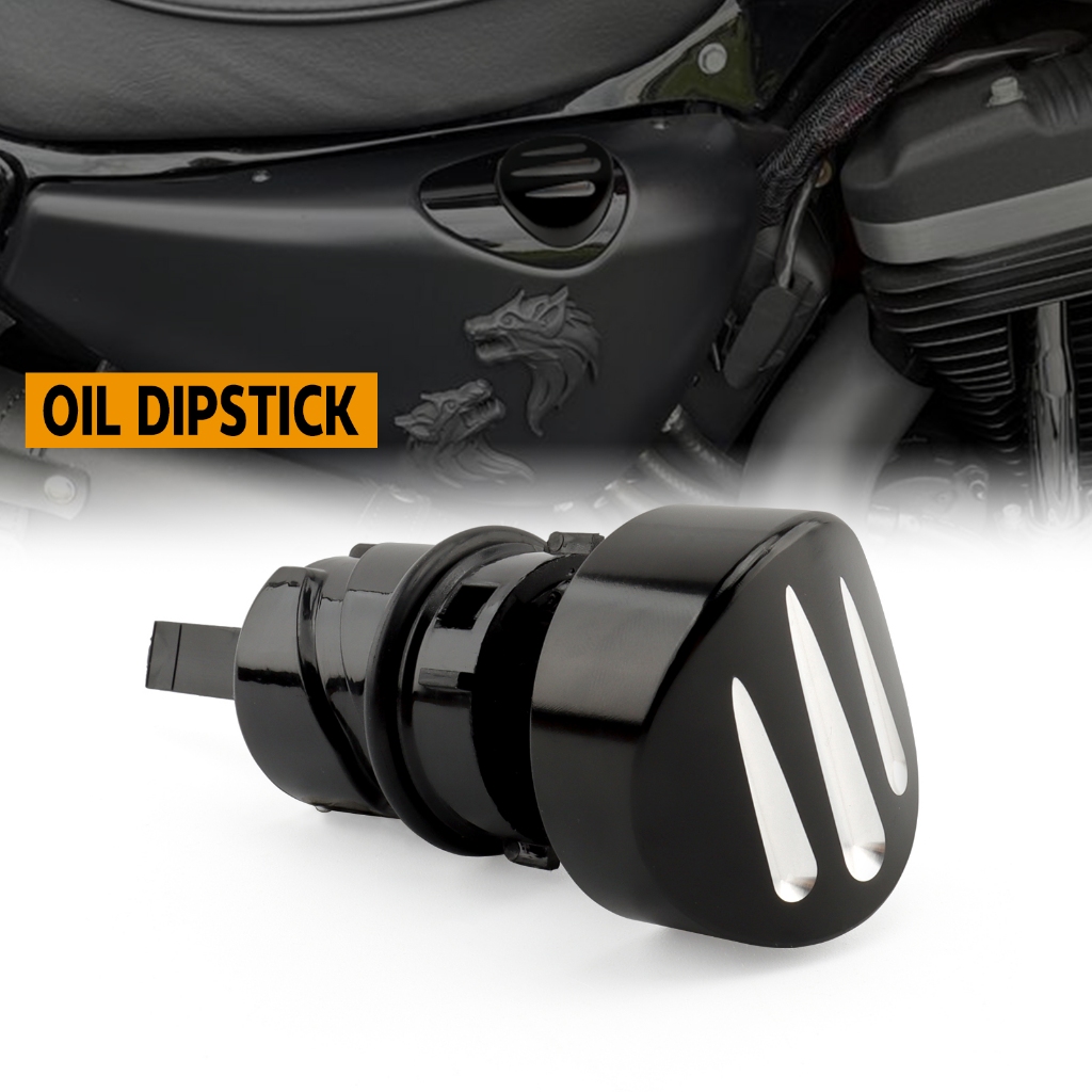 รถจักรยานยนต์น้ํามัน Dipstick น้ํามันทดสอบน้ํามัน Stick การใช้ถังปลั๊กเหมาะสําหรับ Harley Sportster 