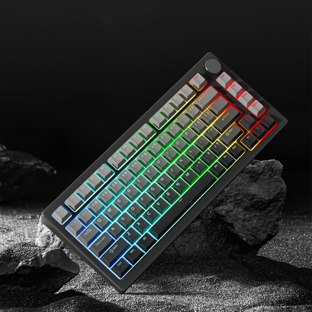 Voier PBT Double Shot Keycaps 132 คีย์ Shine ผ่าน Backlit Dark Shadow Custom Key Caps ชุด