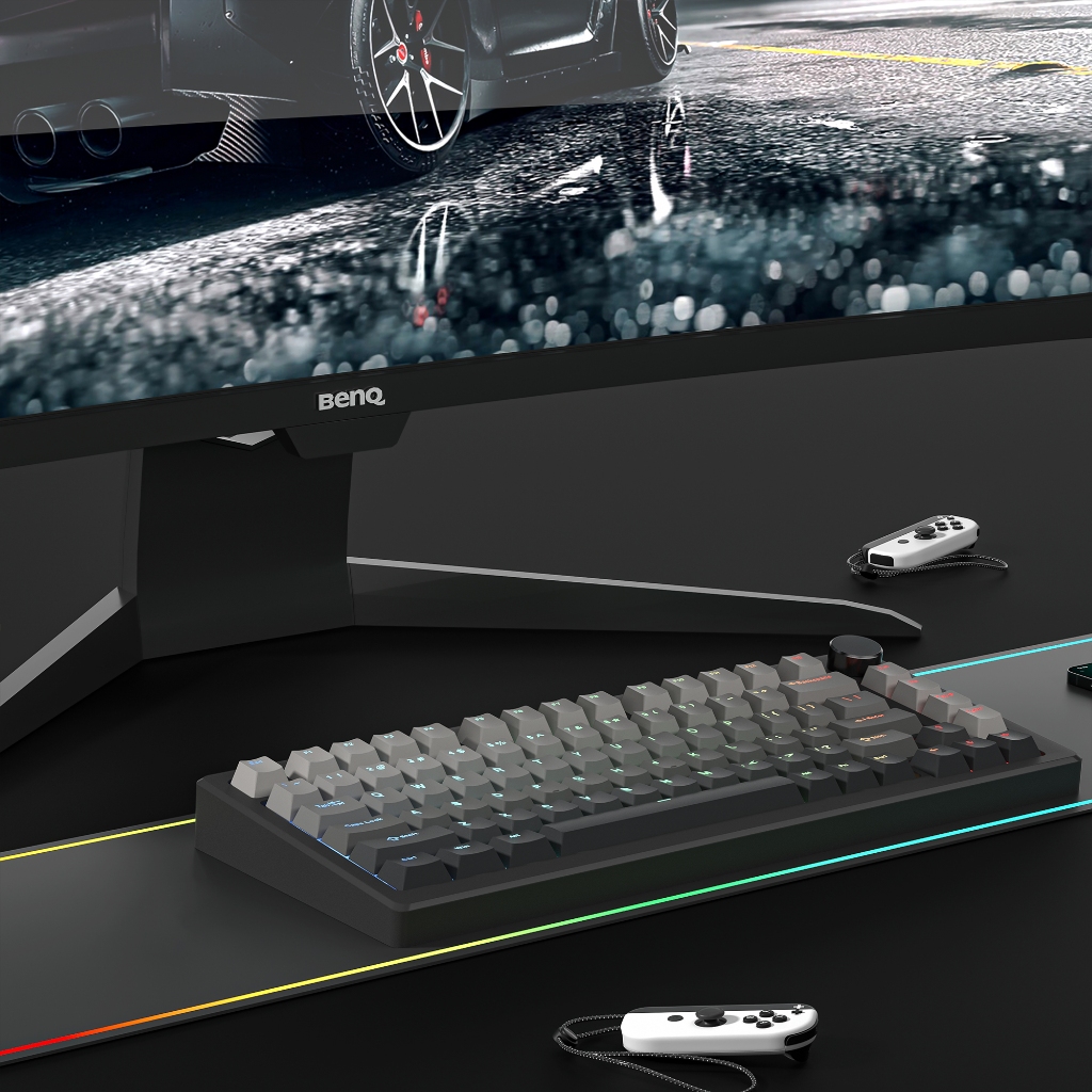 Voier PBT Double Shot Keycaps 132 คีย์ Shine ผ่าน Backlit Dark Shadow Custom Key Caps ชุด