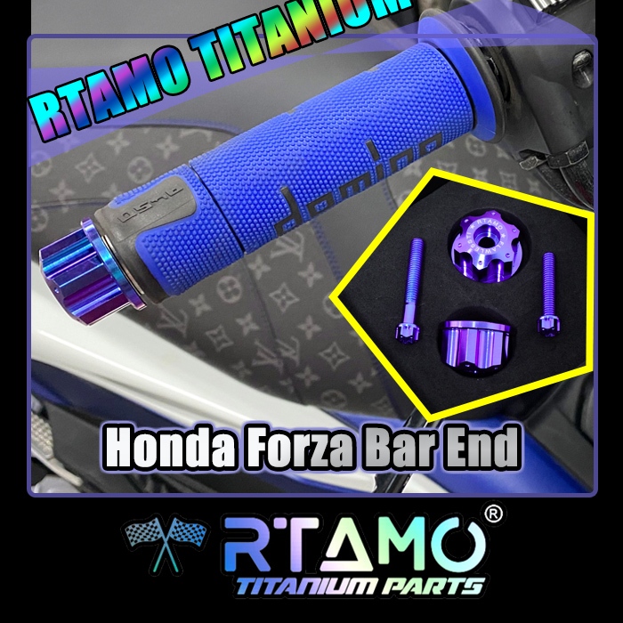 RTAMO ไทเทเนียม Gr5 Xmax Forza PCX Giorno น็อตปลายแฮนด์ อุด Nmax Lead ดาว2ชั้น เฟือง (ราคาคู่ละ)