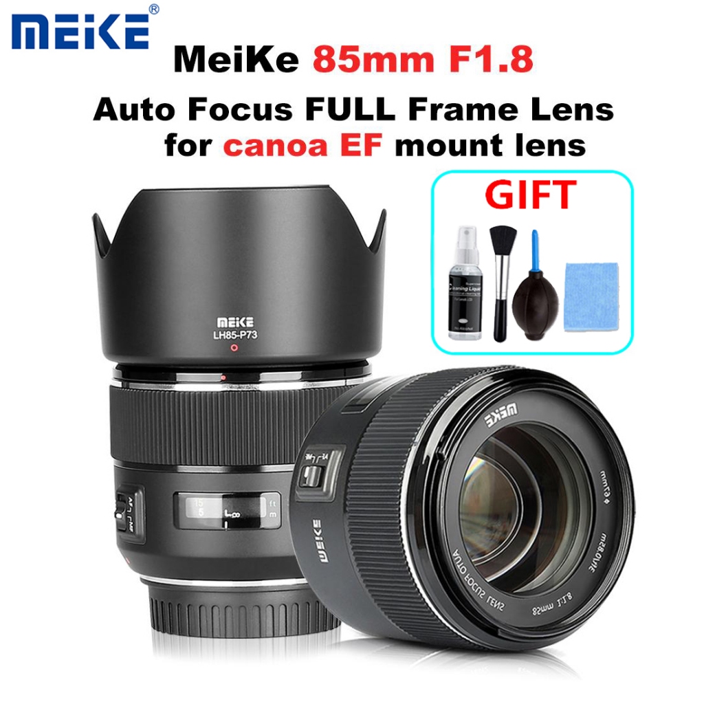 Meike เลนส์โฟกัสอัตโนมัติ 85 มม. F/1.8 สําหรับกล้องดิจิทัล SLR Canon EOS EF Mount
