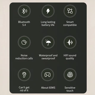 [พร้อมส่งในไทย] Jeep EC003 หูฟังบลูทูธ 5.4 เปิดหู HIFI พร้อมไมโครโฟน HD Calls, กันน้ํา IPX5, แบตเตอรี่รวม 40 ชม., รับประกัน 12 เดือน