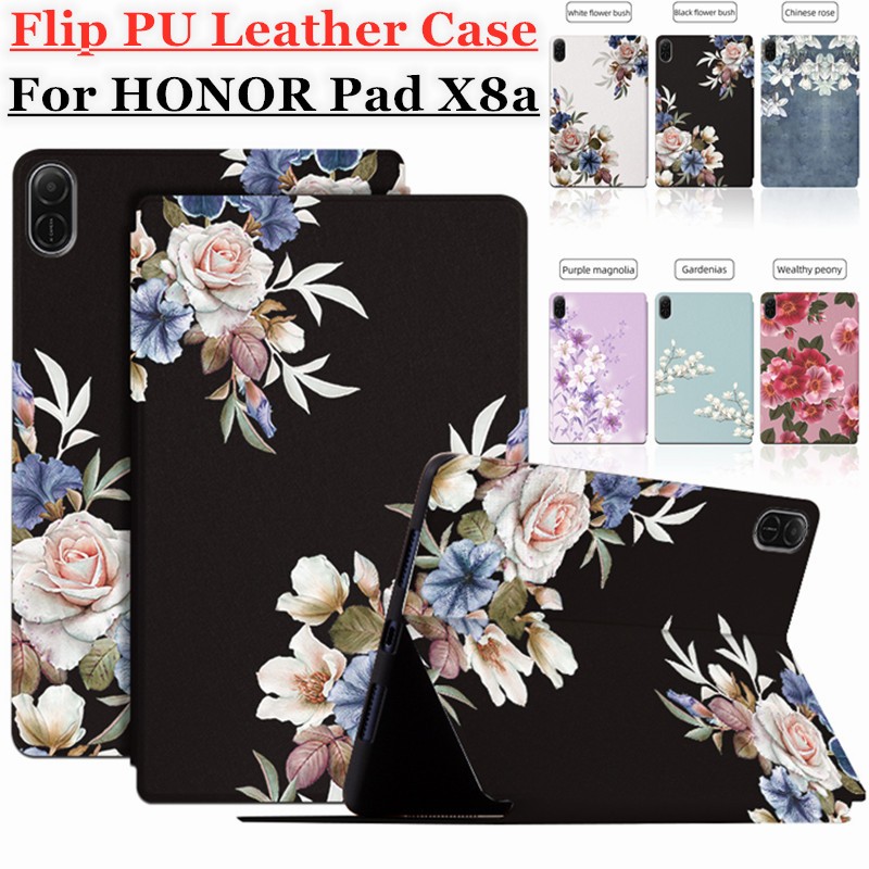 สําหรับ HONOR Pad X8a 2024 กรณี NDL-W09 Flip PU หนังสําหรับ Honor Pad X8 a X8 2024 11 นิ้วกันกระแทกเ