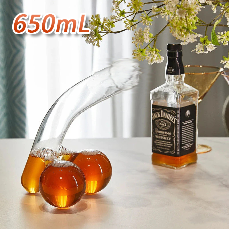 650ml ขวดเหล้าสร้างสรรค์ความจุสูงที่น่าสนใจ Big Bird คนรักบาร์ไวน์ Whisky ตลก Trick ของขวัญ