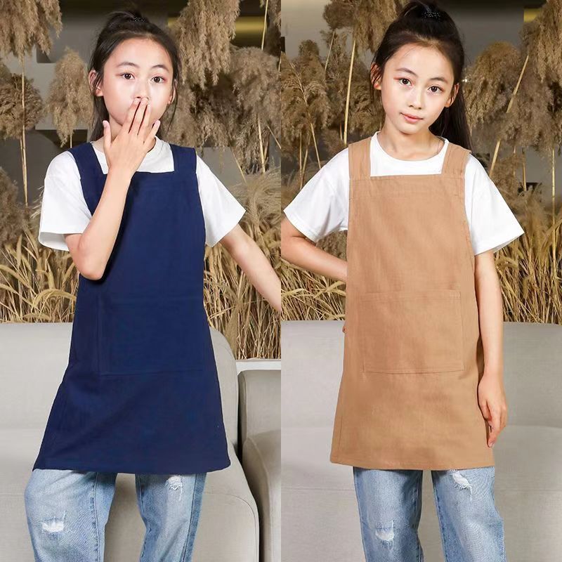 ผ้ากันเปื้อนเด็กที่ปรับแต่งได้ – การพิมพ์ชื่อฟรี! | กันคราบและนํากลับมาใช้ใหม่ได้ | เหมาะสําหรับศิลปะ เครื่องปั้นดินเผา & อนุบาล (อายุ 3-14)