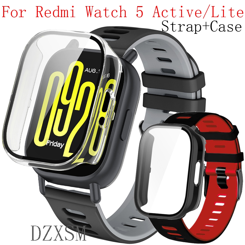 สาย Redmi Watch 5 Active Lite สมาร์ทนาฬิกาป้องกันหน้าจอฝาครอบอุปกรณ์เสริมสําหรับ Xiaomi Redmi Watch 5 Lite สายรัดข้อมือสร้อยข้อมือ