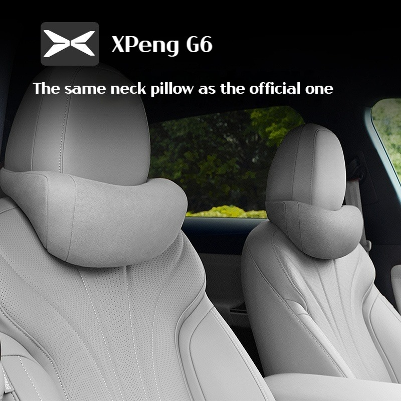 เหมาะสำหรับหมอนเอวสีรถเดิม Xpeng G6 และหมอนรองคออุปกรณ์ตกแต่งภายในรถยนต์ดัดแปลง