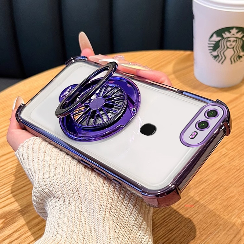 FOR เคส Case สำหรับ OPPO a5s OPPO A12 OPPO A7 OPPO A3s OPPO A12E F9 โทรศัพท์ปลอก softcase ซิลิโคนกันกระแทกปกการออกแบบใหม่ที่ชัดเจนกับผู้ถือสร้างสรรค์ Gyroscope ความงาม SJTLZJ01