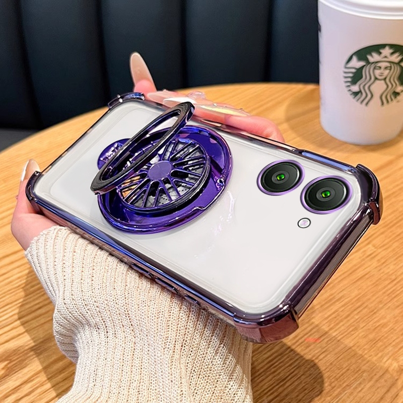 FOR เคส Case สำหรับ realme C33 2022 5g โทรศัพท์ปลอก softcase ซิลิโคนกันกระแทกปกการออกแบบใหม่ที่ชัดเจนกับผู้ถือสร้างสรรค์ Gyroscope ความงาม sjtlzj01