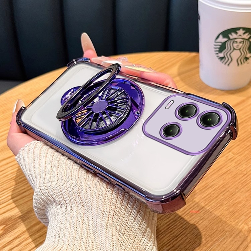 FOR เคส Case สำหรับ VIVO Y21 VIVO Y21S VIVO Y21t VIVO Y33s Y33 Y31 2021 โทรศัพท์ปลอก softcase ซิลิโคนกันกระแทกปกการออกแบบใหม่ที่ชัดเจนกับผู้ถือสร้างสรรค์ Gyroscope ความงาม SJTLZJ01