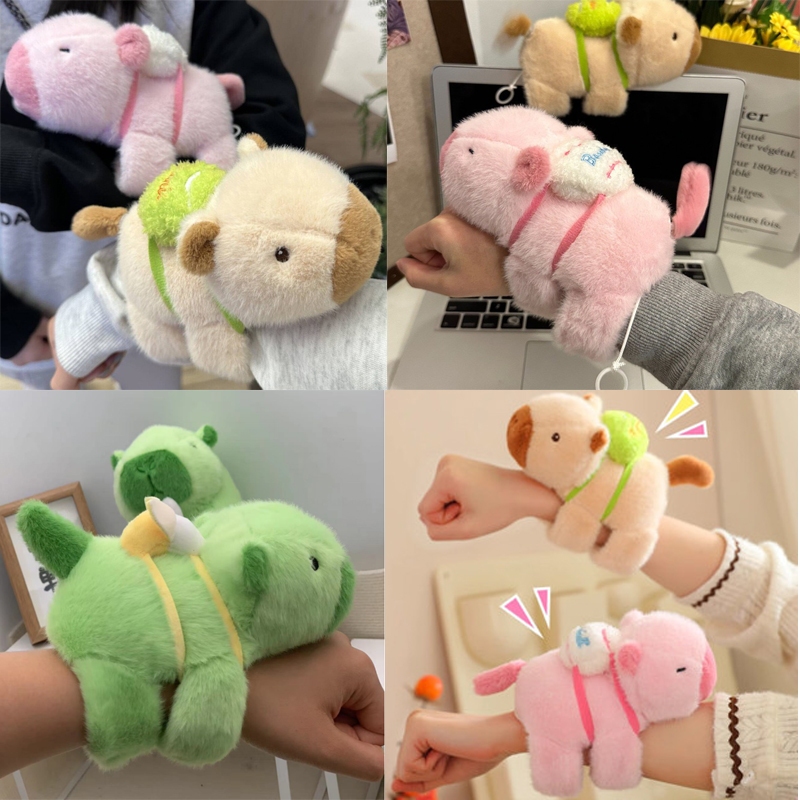 (มีหมุนวงแหวนดึง)แหวนตบปาบิบาลา,ตุ๊กตาของเล่นยัดสายรัดข้อมือ,ตุ๊กตาคาพิบาลา