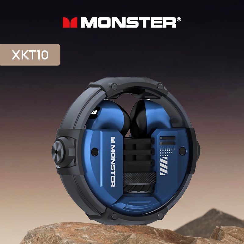 Monster XKT10 หูฟังบลูทูธไร้สาย TWS ลดเสียงรบกวน พร้อมไมโครโฟน Bt 5.2 กันน้ํา
