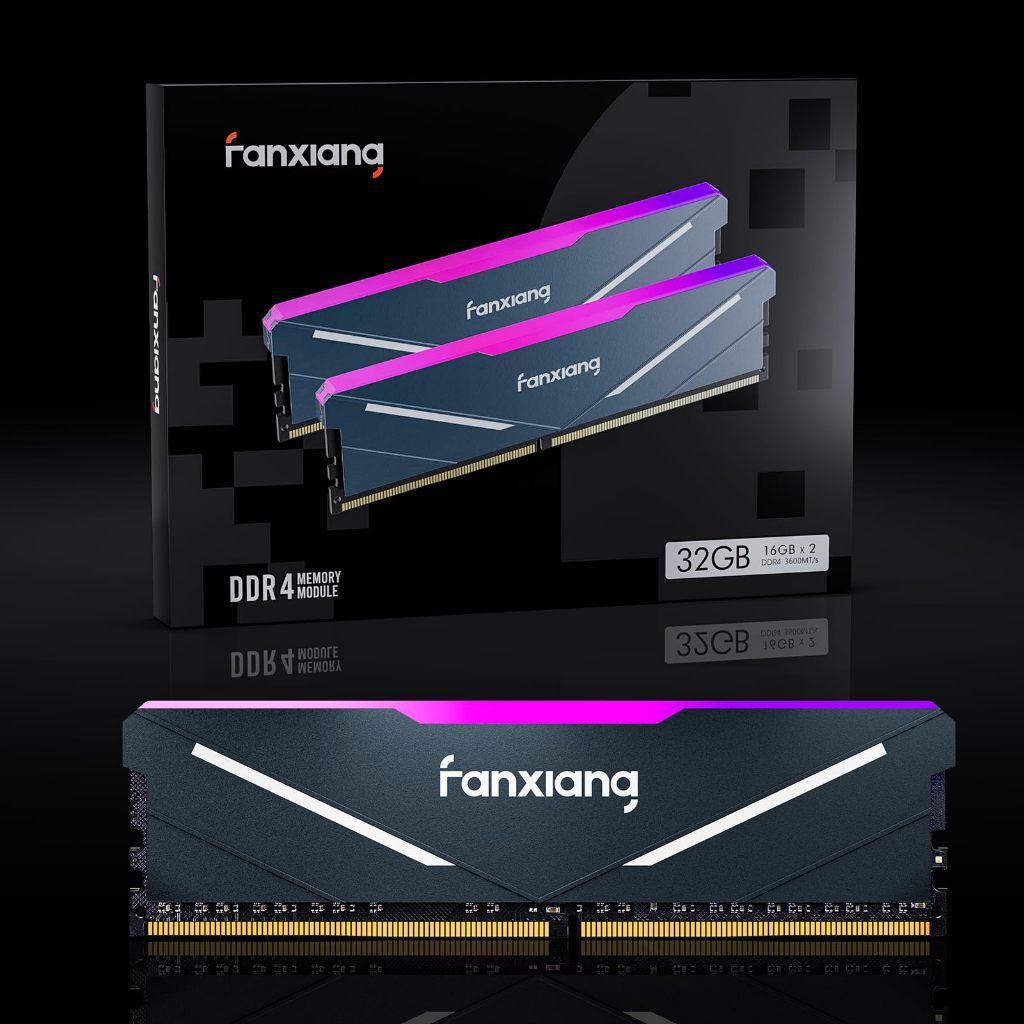 Fanxiang UD11 2 ชิ้นหน่วยความจําพีซี 16GB DDR4 RAM 3200MHz 3600MHz สําหรับเดสก์ท็อป AMD Intel