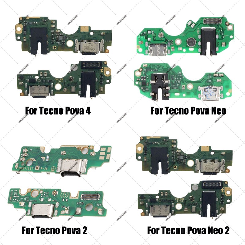 สําหรับ Tecno Pova / Pova Neo / Pova 2 / Pova 4 / Pova 3 แท่นชาร์จ Flex Cable USB Charger Port Dock 