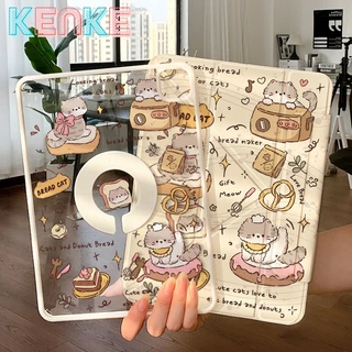 KENKE เคส iPad การ์ตูนน่ารักอะนิเมะ,2 ใน 1 เคสแม่เหล็กที่ถอดออกได้พร้อมเคสดินสอสำหรับ iPad 2026 Pro 11 (M4) คส ipad air 13 นิ้ว air 11 inch M3 2025 Pro 13 Air 4 Air 5 iPad 10 11th gen A16 เคส ipad gen 9 8 7 ipad Pro 12.9 case เคสไอแพด หมุน 360