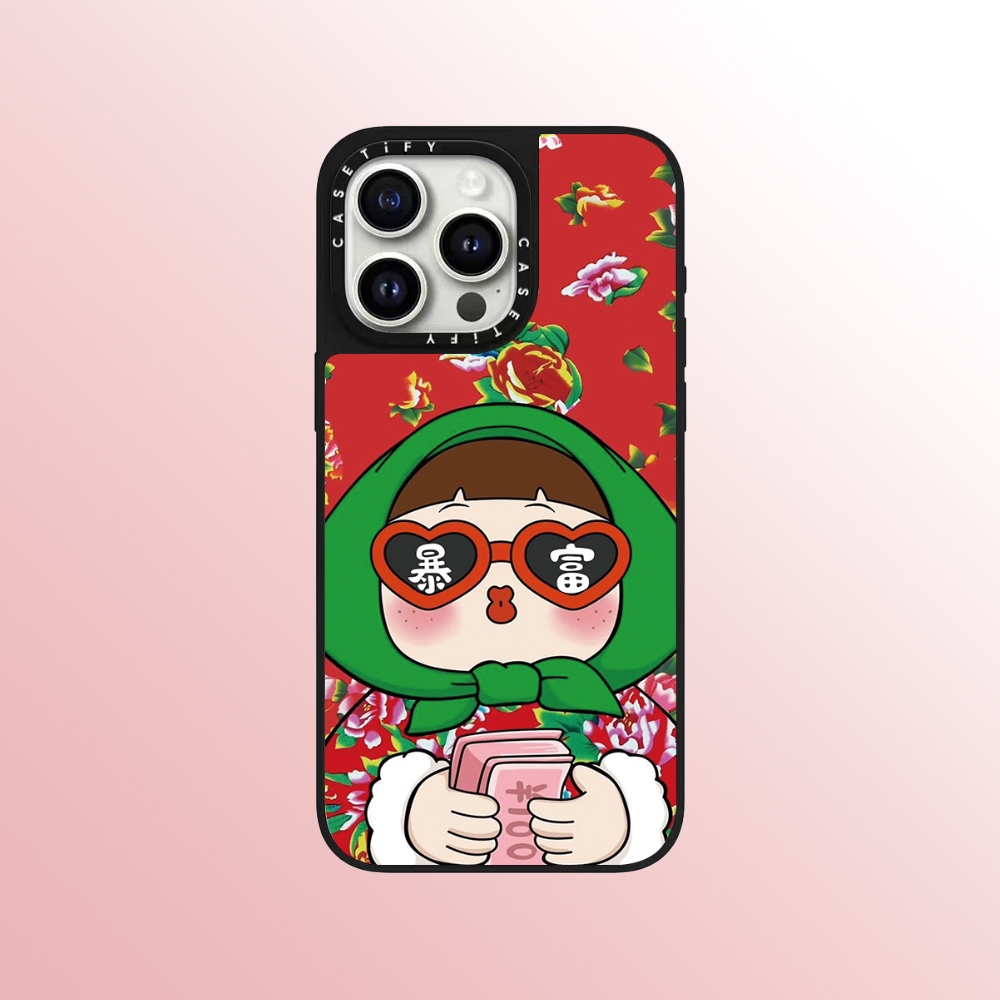Casetify เคสโทรศัพท์กระจกคุณภาพสูงเหมาะสําหรับ iPhone 16promax 16pro 16 plus 15 promax 14 promax 15 pro 14 pro 13 pro 12 แฟชั่นป้องกันการตกสาวรวย
