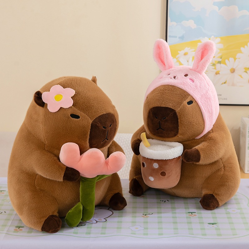 น่ารักสีส้มกลับวัวน้ํามันผลไม้กระเป๋าเป้สะพายหลัง กะพิบาลา ปลาโลมา ตุ๊กตาของเล่นตุ๊กตา