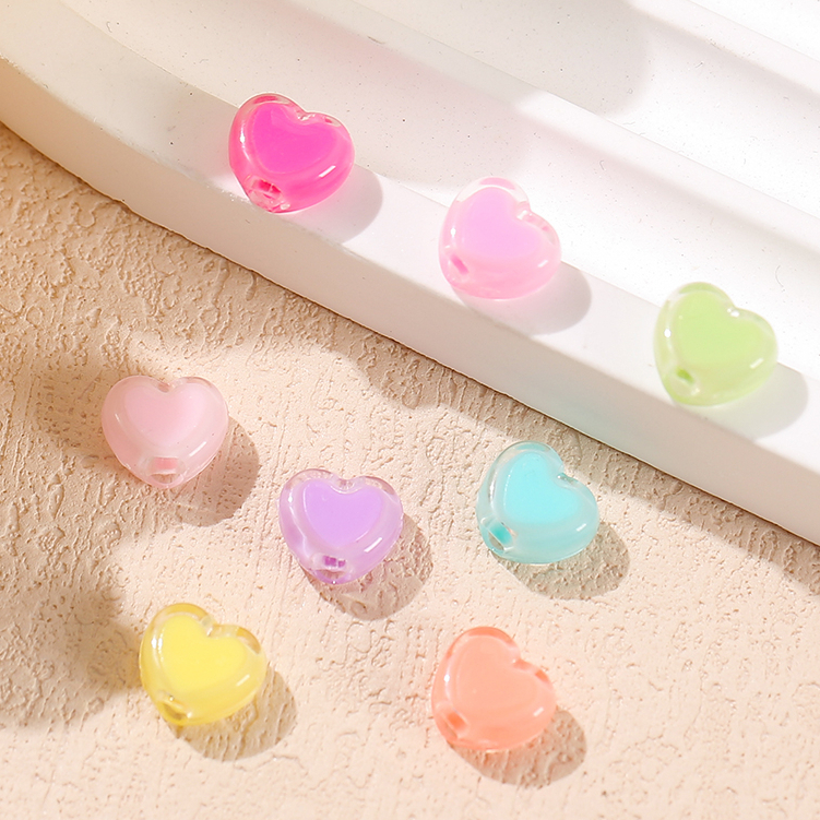 ST.KUNKKA 50 ชิ้นน่ารักและนุ่มลูกปัดอะคริลิคพร้อมรูขนาด 7*8 มม. เหมาะสำหรับ DIY สร้อยข้อมือลูกปัดน่ารักพวงกุญแจ - รูปที่ 5