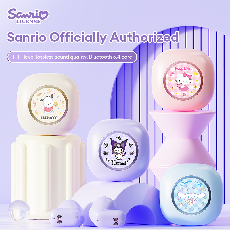 Sanrio BL62 หูฟังไร้สายหูฟังบลูทูธ ENC ลดเสียงรบกวนแบตเตอรี่ขนาดใหญ่