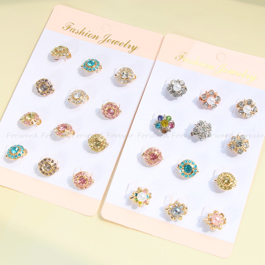 12 ชิ้นเข็มกลัดเด็กแฟชั่นน่ารัก pin Tudung เข็มกลัดเด็กความปลอดภัย pin ผ้าคลุมไหล่ pin