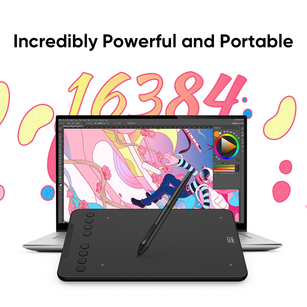 XPPen Deco mini7 V2 แท็บเล็ตการวาดภาพกราฟิกปากกาแท็บเล็ต 16K ปากกาความดันสําหรับการวาดภาพและเขียน