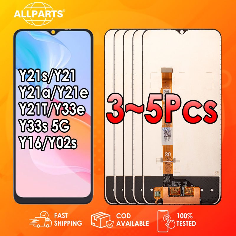 Allparts หน้าจอสัมผัสดิจิทัล LCD 6.51 นิ้ว แบบเปลี่ยน สําหรับ VIVO Y21s Y21 Y21a Y21e Y21T Y21G Y33e