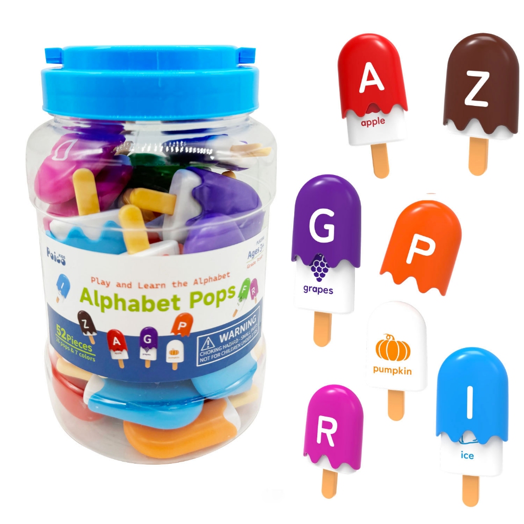 Abc ตัวอักษรการเรียนรู้ของเล่นตัวอักษรสัตว์จับคู่ของเล่นไอศกรีมตัวอักษร Uppercase สี Sorting กิจกรรมการศึกษา Montessori ของเล่นกลับโรงเรียนสําหรับเด็กอายุ 3+