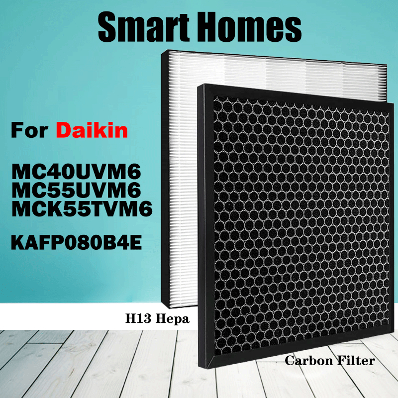 High-efficiency เปลี่ยนกรองอากาศสําหรับ Daikin MC30YVM7, MC40UVM6, MCK55TVM6 เครื่องฟอกอากาศ KAFP080B4E