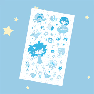 เกาหลีน่ารักฤดูร้อนย้อนยุคสาวตัวละครสติกเกอร์บัญชีมือเคสโทรศัพท์ ไอแพด โน๊ตบุ๊คไดอารี่วางแผนสมุดภาพ ทําเอง สติกเกอร์ตกแต่ง